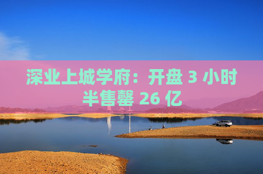 深业上城学府：开盘 3 小时半售罄 26 亿