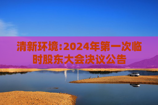 清新环境:2024年第一次临时股东大会决议公告