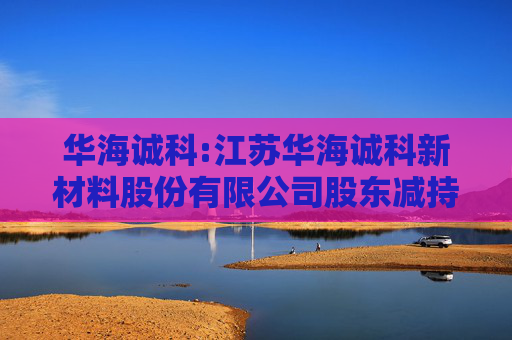 华海诚科:江苏华海诚科新材料股份有限公司股东减持股份结果公告