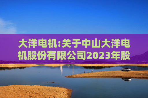 大洋电机:关于中山大洋电机股份有限公司2023年股票期权激励计划调整行权价格相关事项的法律意见书