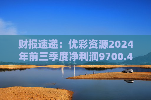 财报速递：优彩资源2024年前三季度净利润9700.42万元