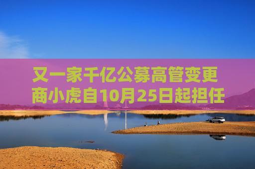 又一家千亿公募高管变更 商小虎自10月25日起担任融通基金总经理