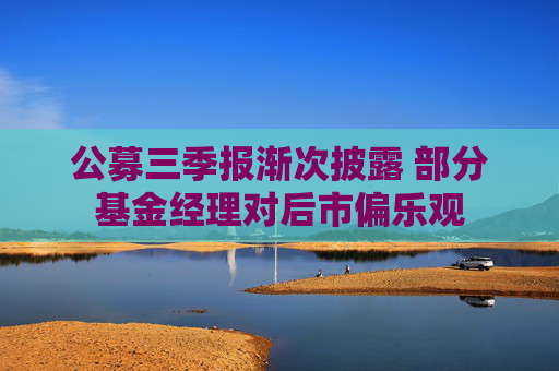 公募三季报渐次披露 部分基金经理对后市偏乐观