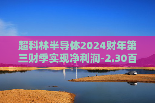 超科林半导体2024财年第三财季实现净利润-2.30百万美元，同比增加84.14%
