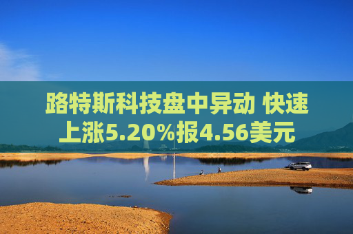 路特斯科技盘中异动 快速上涨5.20%报4.56美元