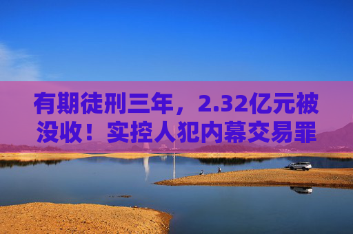 有期徒刑三年，2.32亿元被没收！实控人犯内幕交易罪