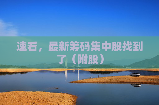 速看，最新筹码集中股找到了（附股）