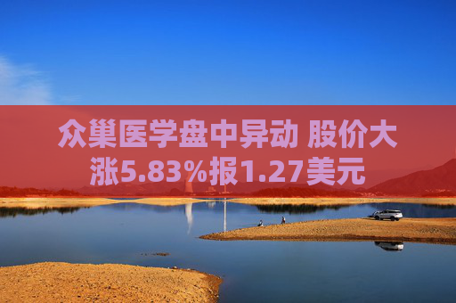 众巢医学盘中异动 股价大涨5.83%报1.27美元