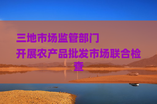 三地市场监管部门
开展农产品批发市场联合检查