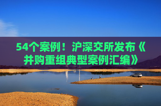 54个案例！沪深交所发布《并购重组典型案例汇编》