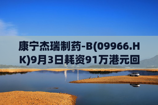 康宁杰瑞制药-B(09966.HK)9月3日耗资91万港元回购36万股