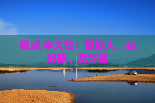 视频|李大霄：做好人、买好股、买好基