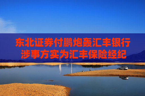 东北证券付鹏炮轰汇丰银行 涉事方实为汇丰保险经纪
