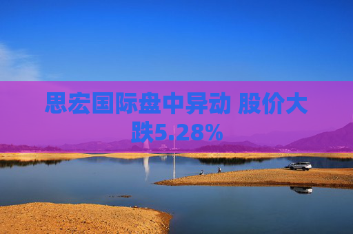 思宏国际盘中异动 股价大跌5.28%