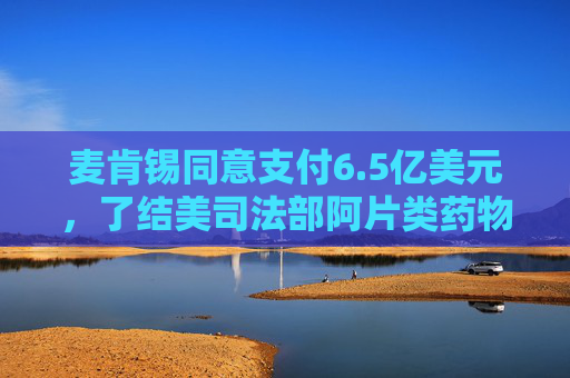 麦肯锡同意支付6.5亿美元,了结美司法部阿片类药物刑事调查