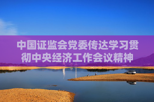 中国证监会党委传达学习贯彻中央经济工作会议精神