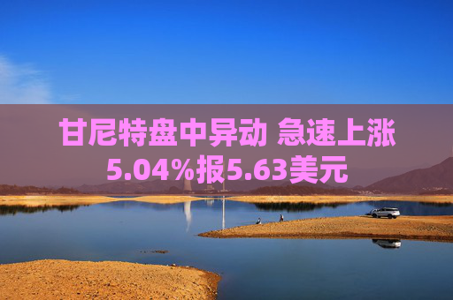 甘尼特盘中异动 急速上涨5.04%报5.63美元