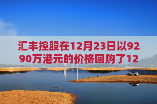 汇丰控股在12月23日以9290万港元的价格回购了120万股股票