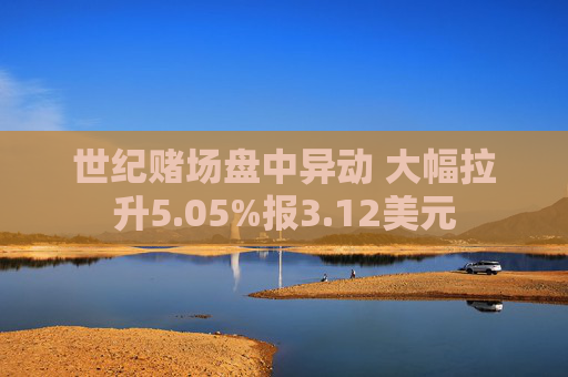 世纪赌场盘中异动 大幅拉升5.05%报3.12美元