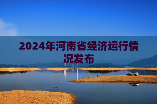 2024年河南省经济运行情况发布