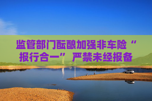 监管部门酝酿加强非车险“报行合一” 严禁未经报备擅自修改或变相修改条款费率