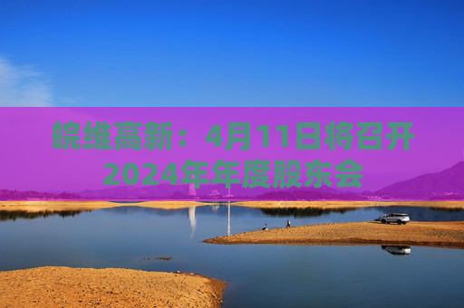皖维高新：4月11日将召开2024年年度股东会