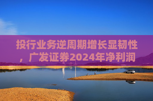 投行业务逆周期增长显韧性，广发证券2024年净利润突破96亿