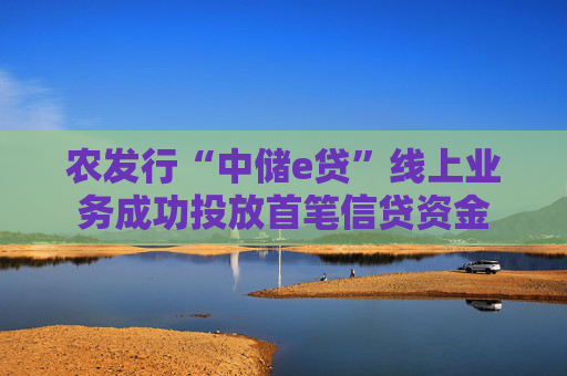 农发行“中储e贷”线上业务成功投放首笔信贷资金