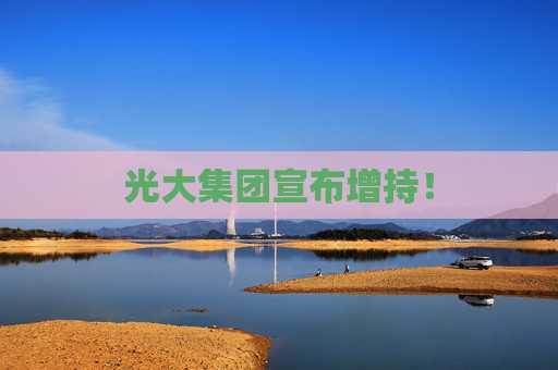 光大集团宣布增持！