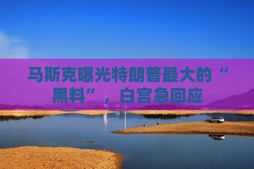 马斯克曝光特朗普最大的“黑料”，白宫急回应