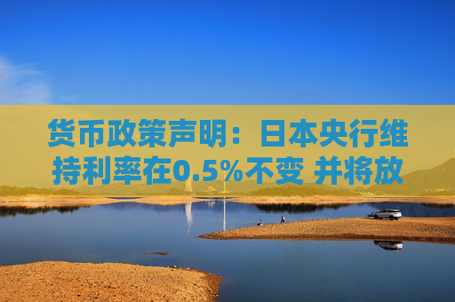 货币政策声明：日本央行维持利率在0.5%不变 并将放缓削减购债步伐