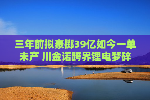 三年前拟豪掷39亿如今一单未产 川金诺跨界锂电梦碎
