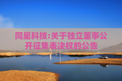 同星科技:关于独立董事公开征集表决权的公告