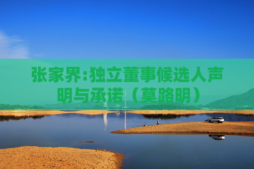 张家界:独立董事候选人声明与承诺（莫路明）