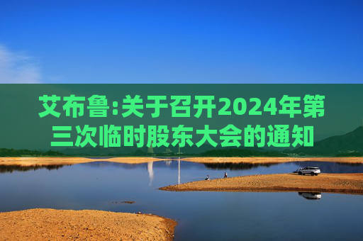 艾布鲁:关于召开2024年第三次临时股东大会的通知