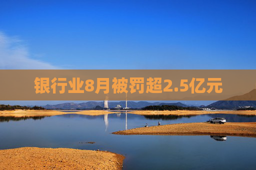 银行业8月被罚超2.5亿元