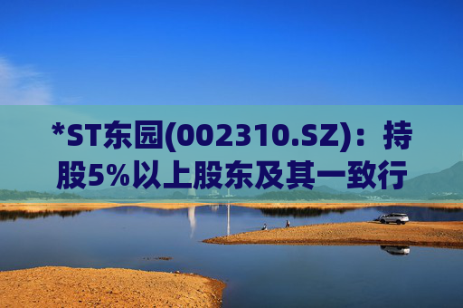 *ST东园(002310.SZ)：持股5%以上股东及其一致行动人所持公司部分股份可能会被强制执行