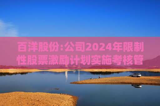 百洋股份:公司2024年限制性股票激励计划实施考核管理办法