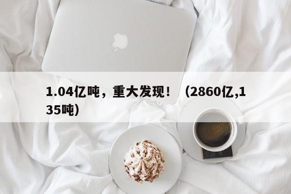 1.04亿吨，重大发现！（2860亿,135吨）